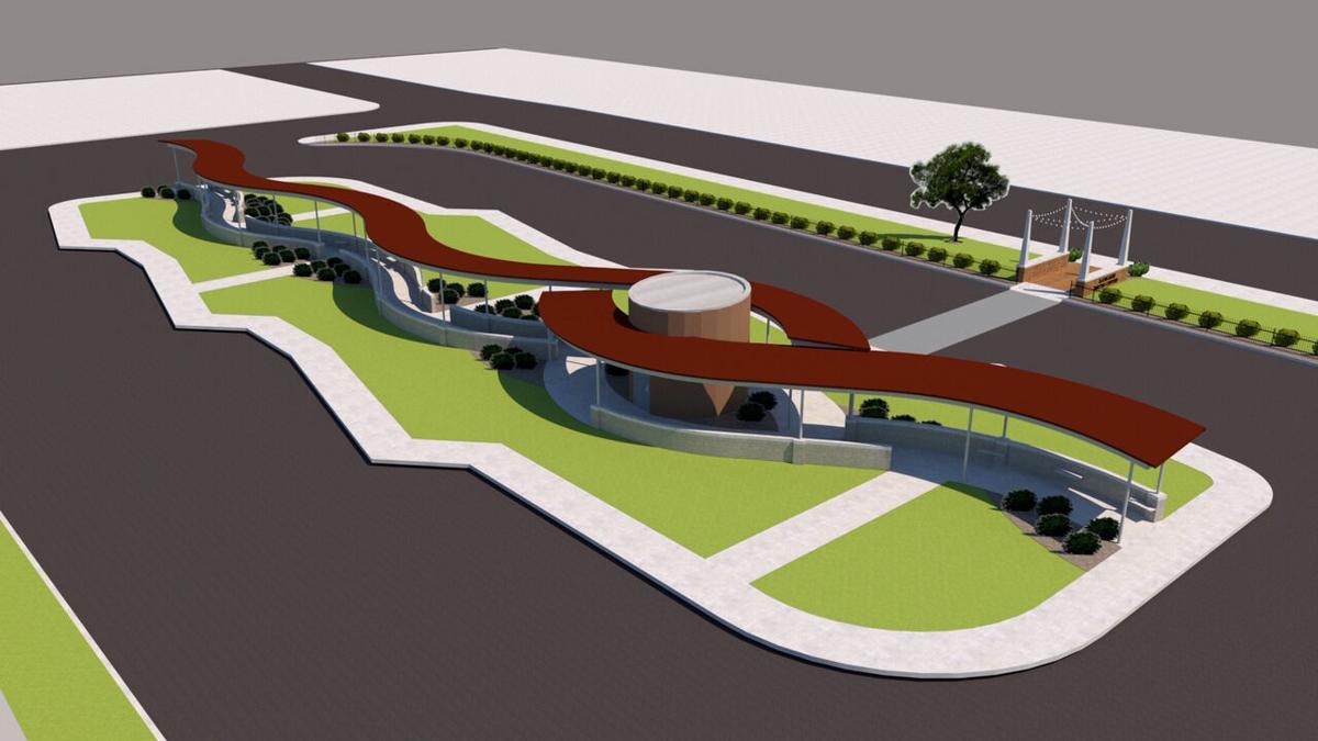 Metro Bus Station rendering for downtown kankakee